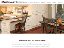 Tablet Screenshot of muskokakitchen.com